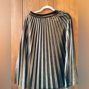 Roolee Pleated Velvet Skirt